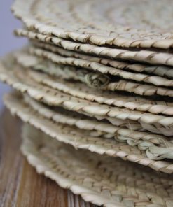 set de table feuille de palmier