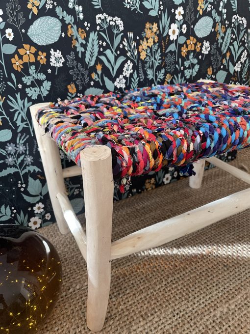 Banc marocain coloré