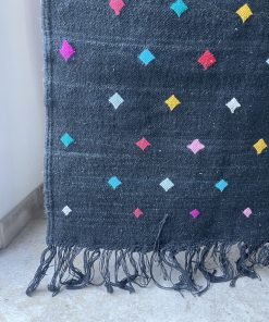 Tapis Marocain noir en laine