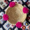 Panier pompon fuchsia