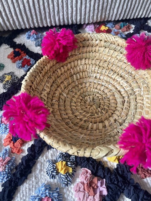 Panier pompon fuchsia – Image 3