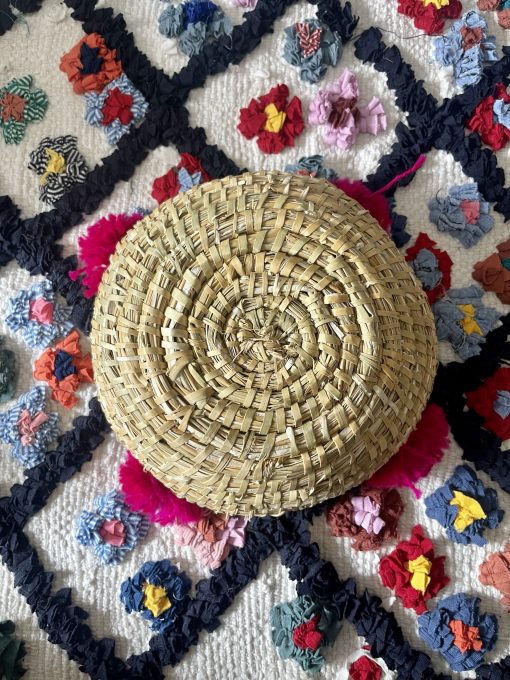 Panier pompon fuchsia – Image 2