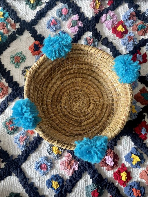 Panier pompon bleu – Image 3