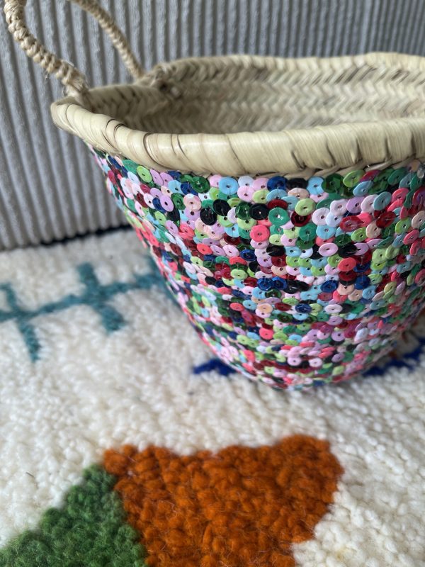 Panier marocain sequins