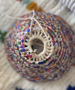 Suspension artisanale à sequins