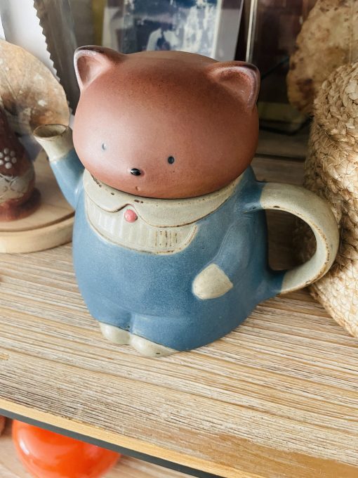 Théière japonaise chat Vintage kawai