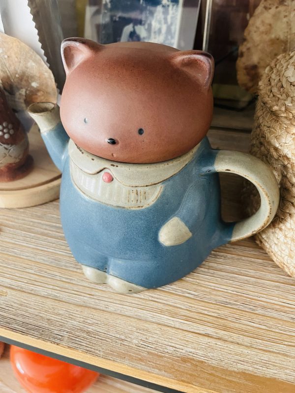 Théière japonaise chat Vintage kawai